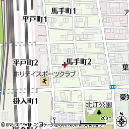 愛知県名古屋市中川区馬手町2丁目周辺の地図