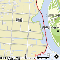 愛知県愛西市大野町郷前254周辺の地図