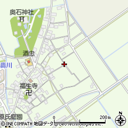 滋賀県近江八幡市安土町東老蘇周辺の地図