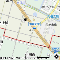 愛知県愛西市西保町増右周辺の地図