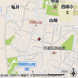 愛知県豊田市四郷町山畑95-1周辺の地図