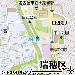 萩山橋周辺の地図