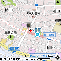 名古屋銀行植田ターミナル ＡＴＭ周辺の地図