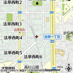 愛知県名古屋市中川区法華西町172周辺の地図