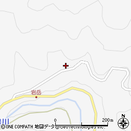 愛知県設楽町（北設楽郡）東納庫（岩タケ）周辺の地図