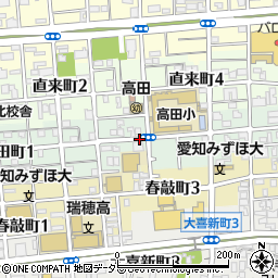 愛知県名古屋市瑞穂区宝田町周辺の地図