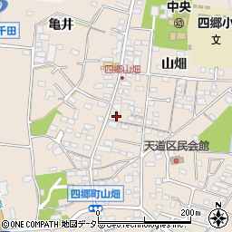 愛知県豊田市四郷町山畑95周辺の地図