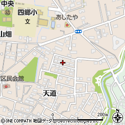 愛知県豊田市四郷町天道99-74周辺の地図