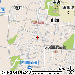 愛知県豊田市四郷町山畑95-8周辺の地図
