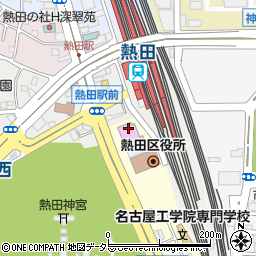 名古屋市熱田文化小劇場周辺の地図