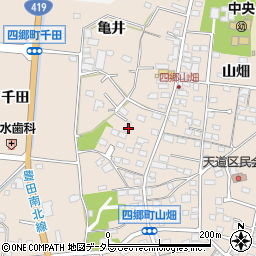 愛知県豊田市四郷町山畑42周辺の地図