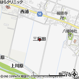 愛知県豊田市伊保町三反田周辺の地図