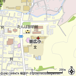 丹波市立崇広小学校周辺の地図
