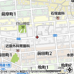 愛知県名古屋市瑞穂区本願寺町2丁目周辺の地図