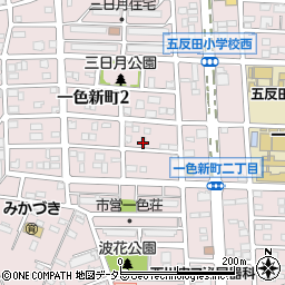 愛知県名古屋市中川区一色新町周辺の地図