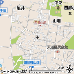 愛知県豊田市四郷町山畑95-10周辺の地図