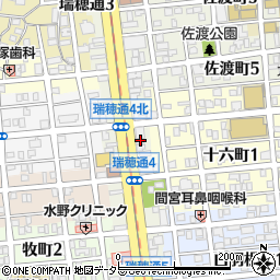 鍵屋カギ丸瑞穂通店周辺の地図