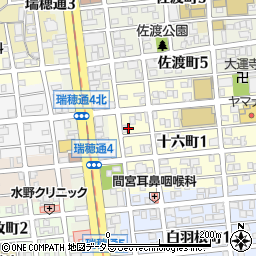 愛知県名古屋市瑞穂区十六町1丁目49周辺の地図