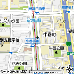 愛知県名古屋市瑞穂区牛巻町2周辺の地図