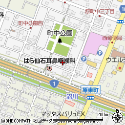 静岡県沼津市原町中2丁目11周辺の地図