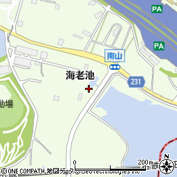 愛知県日進市米野木町海老池周辺の地図