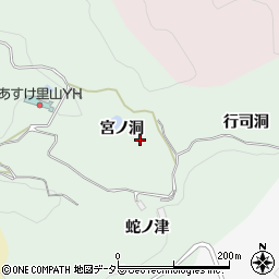 愛知県豊田市椿立町（宮ノ洞）周辺の地図