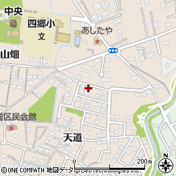 愛知県豊田市四郷町天道99-75周辺の地図