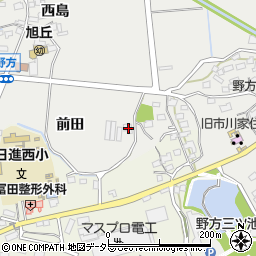 愛知県日進市野方町前田周辺の地図