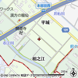 愛知県愛西市東條町平城103周辺の地図