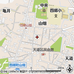 愛知県豊田市四郷町山畑115-27周辺の地図