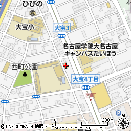 ファミリーマート熱田大宝店周辺の地図
