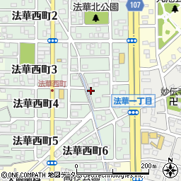 愛知県名古屋市中川区法華西町169周辺の地図