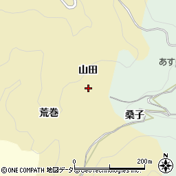 愛知県豊田市漆畑町山田周辺の地図