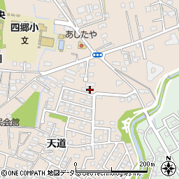 愛知県豊田市四郷町天道99-68周辺の地図