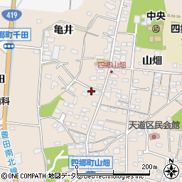 愛知県豊田市四郷町山畑46周辺の地図