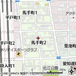 愛知県名古屋市中川区馬手町周辺の地図