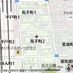 愛知県名古屋市中川区馬手町周辺の地図
