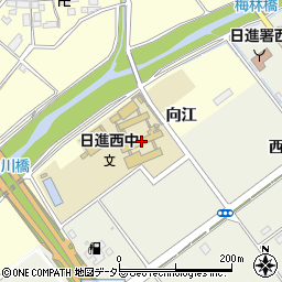 日進市立日進西中学校周辺の地図