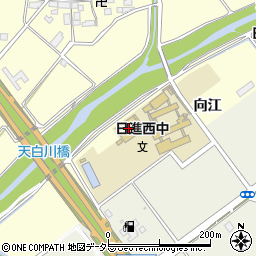 愛知県日進市梅森町向江周辺の地図
