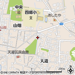 愛知県豊田市四郷町天道115-7周辺の地図
