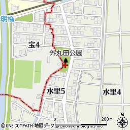 外丸田公園周辺の地図