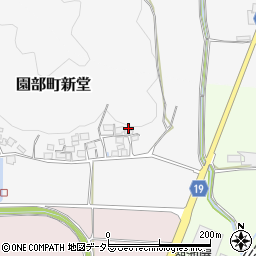 京都府南丹市園部町新堂山根周辺の地図