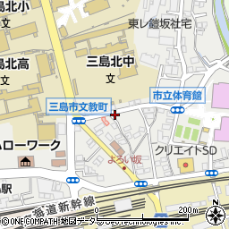 おひさま薬局　三島文教町店周辺の地図