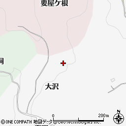 愛知県豊田市綾渡町大沢周辺の地図