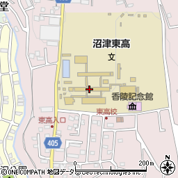 静岡県立沼津東高等学校周辺の地図