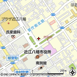 滋賀県近江八幡市出町周辺の地図