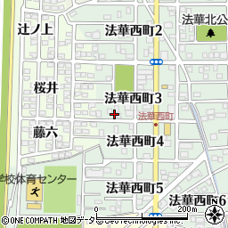 愛知県名古屋市中川区法華西町3丁目40周辺の地図