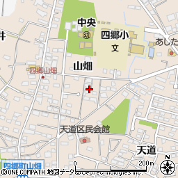 愛知県豊田市四郷町山畑120周辺の地図