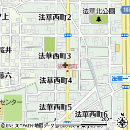 愛知県名古屋市中川区法華西町3丁目28周辺の地図
