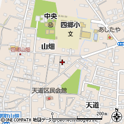 愛知県豊田市四郷町山畑125-1周辺の地図